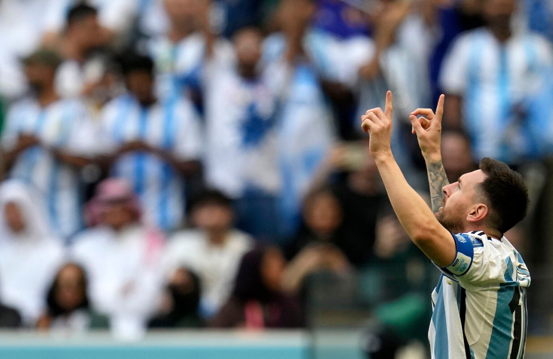 APTOPIX WCup Argentina Saudi Arabia Soccer